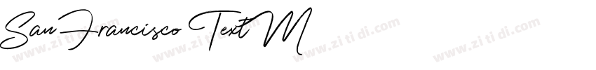 San Francisco Text M字体转换